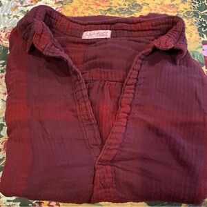Free People CP Shades Flannel Teton Tunic Size XS Preowned Beautiful!!